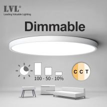 LED Dimmbar Panel Licht 12W 18W 24W 32W 220V Preset 2800K 4000K 5000K Für Schlafzimmer Wohnzimmer Bad Moderne Panel Licht