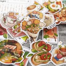 22 Stück niedliche Foto von Hand, niedliche handbemalte Ins-Aufkleber, Handy-DIY-Fotoalbum, schöne Lebensmitteldekoration