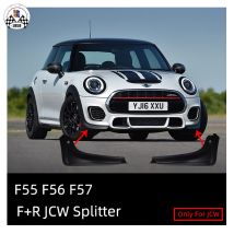 Marke Neue PC Material Vorne und Hinten Splitter PDC und Ohne PDC für mini cooper F55 F56 F57 JCW nur