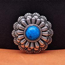 30mm 11 Farben Schönheit Perle 3d Blume Leder Handwerk Projekt Gürtel Zubehör Sattel Handtasche Silber Conchos Schraube zurück