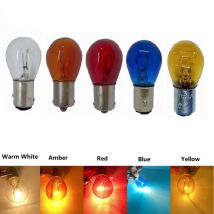 1/2X Car Turn Signal Lights S25 1156 1141 BA15S P21W 1157 Blue Car Halogen Bulb Turn Singal light Reverse Lamp Yellow Bulb DC12V