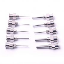10 PCS Edelstahl Abgabe Klebstoff Spritze Nadel Geeignet für Große Raum Präzision Abgabe Ausrüstung 12G zu 26G