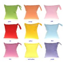Solid Color Baby Diaper Bags Washable Reusable Nappy Wet Bags Waterproof Travel Carry Bag Mumm Bags