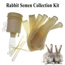 1SET Rabbit Semen Collection Kit Sperm Collect Artificial Insemination Tools Buck Glass Tube Hare Bunny Farming Tools Supplies