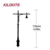 1/35 5PCS Kunststoff Straße Lampe Außen Dekoration Lichter Modell Kit Unlackiert Garten Hof Diorama