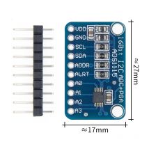 16-bitowy moduł I2C ADS1115 ADC 4-kanałowy ze wzmacniaczem Pro Gain