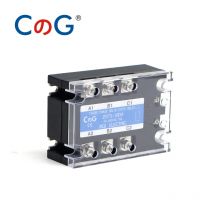 CG 3-Phasen-DC-Steuerungs-Wechselstromrelais SSR-10A 25A 40A 60A 80A 100A Dreiphasiges SSR 3-32VDC bis 24-480VAC Halbleiterrelaismodul