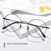 YIMARUILI Ultra Licht Retro β-Titan Runde Brillen Rahmen Myopie Optische Brillen Rahmen Männer Und Frauen 6621X