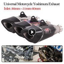 51mm 60mm Universal Motorrad Yoshimura R11 Auspuffrohr Flucht Geändert Schalldämpfer Für R1 MT-09