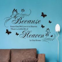 Creative Art English Butterflies Wall Sticker Bedroom Living Room Background Decoration Inspirational Mural Home Decor Decals