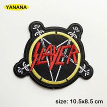 Slayer Rock Patches für Kleidung DIY Streifen geschriebene Worte Aufkleber Kleidung Aufkleber Bekleidung Bekleidungszubehör