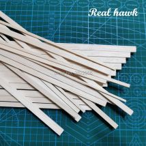 500 mm Länge 2 mm Dicke Breite 3/4/5/6/7/8/9/10 mm Holzstreifen AAA+ Balsaholzstäbchen Streifen für Flugzeug-/Bootsmodell DIY