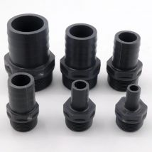 1~20pcs Pagoda O.D 16~50mm To 1"~2" UPVC  Plastic Male Thread  Connector Hose Joints Irrigation Pipe fittings Hose Adapter