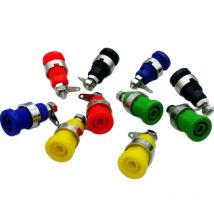 10Pcs 4mm Multimeter Instrument Buchse 4MM Binding Post Bananen Buchse Panel Mount Test Sonde Stecker