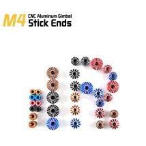 FrSky 3D M4 4 mm CNC Aluminium Gimbal Stick Ends Sender Stick Anti-Rutsch-Kappe