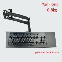 DL-123L-KYM3 Tastaturablage an der Wand montiert 600 x 185 mm für stehende, funktionierende Tastaturhalter mit langem Arm