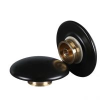 1pc  Ceramic+Brass Basin Drain Push Button Waste Bathroom Sink Easy Click Clack Plug Push Button 68mm For Bathroom Hardware
