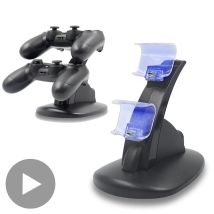Unterstützung für Sony Playstation PS4 Controller Play Station PS4 Pro Slim Dualshock 4 Ladegerät Steuerung Ladestation Ständer Gamepad