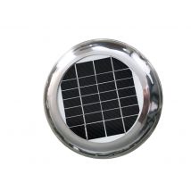 2.5W Solar Vent Fan Roof Exhaust Ventilator Extractor 60CFM Airduct Diameter120mm for RV Boat Caravan Greenhouse Portable Toilet