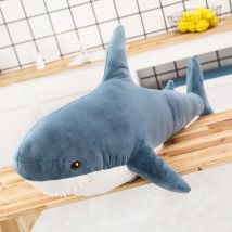 140CM Duża miękka symulacja Śliczny rekin Pluszowe zabawki Kawaii Wypchane dzieci Chłopcy Dziewczynki Urocza poduszka dla zwierząt na prezenty urodzinowe