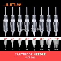 5/10PCS Permanent Makeup Disposable Screw Tattoo Needle 1D 3P 5F Microblading Needles Eyebrow Shading For PMU Tattoo Machine