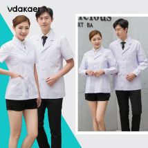 Halblange Uniformen, Arztmäntel, Zahnarzt, medizinische Uniformen, Mann oder Frau, Krankenschwester, Arbeitskleidung, schützt Labor-Apothekenkleid