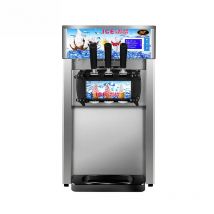 Bar Supermarket Ice Cream Equipment Soft Ice Cream Machine Ice Cream Maker 1200W Three Flavor Ice Cream Machine