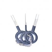 3pcs Car plug terminal removal tool set terminal Pin retractor pick needle harness terminal Needle ejector tool terminal ejector