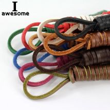 80 cm-180 cm Schnürsenkel aus echtem Leder, 1 Paar Schnürsenkel aus rohem Leder, Schnürsenkel, Stiefel-Schnürsenkel, Großhandel, Drop-Shipping