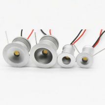 RGB 1W IP65 12V 24V 15mm 25mm Faretto Lampada LED Mini Indoor Dimmerabile Camera da letto Cucina Armadietto per feste Mobili Vetrina Lampadina Lampada