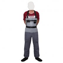 Herren-Jagd-Wathose, 5-lagig, langlebig, atmungsaktiv, mit Neopren-Strumpffuß, wasserdichte Hose für