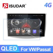 ISUDAR-Radio Multimedia T72 QLED para coche, dispositivo con Android 12, 8GB de RAM, CANBUS, Carplay, DSP, GPS, DVR, No 2DIN, para VW/Volkswagen/Passat B7 CC B6