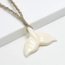 NGX039 Mann Schmuck Neuseeland Maori Tribes Anhänger Natürliche Knochen Whale Schwanz Hanf Seil Weben Strand Freizeit Surfen Halskette