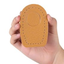 1 paar Leder Einlegesohlen Zurück Pad Ferse Tasse Halb Code Pad Weiche Hohe Ferse Einlegesohlen Schock Absorbieren Atmungsaktiv Einlegesohle Schuhe zubehör