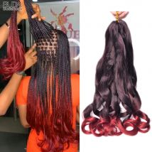 Budabuda 24 Zoll Spiral Locken Synthetische Lose Welle Häkeln Zöpfe Haarverlängerungen Vorgedehnt 24 Zoll Flechthaar Für Schwarz Wo