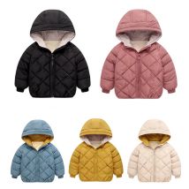 Herbst Winter Neue Kinder Unten Jacke Jungen Mädchen Mode Dicke Warme Jacke Baby Mit Kapuze Warme Outwear Kinder Baumwolle Mantel 2-7 jahr