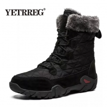 Größe 47 Echtem Leder herren Stiefel Männer Schnee Stiefel Outdoor Super Warme Winter Stiefeletten Wasserdichte Motorrad Stiefel Turnschuhe