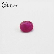 100% natürliche Rubin Lose Edelstein 4mm * 5mm und 5mm * 6mm Echt ICH Grade Rubin rosa Farbe Durchscheinend Rubin für Schmuck Shop