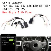 Neue Auto Bluetooth Aux Jack Audio Kabel Mikrofon Freisprecheinrichtung Adapter Für BMW E60 E63 E64 E65 E66 E87 E88 E81 e82 E90 E91 E91 E92