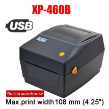 XP-460B/420B 108mm larghezza massima stampante termica diretta per etichette con codici a barre per stampare etichette di spedizione per DHL FEDEX EMS 100*100 /150