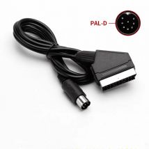 Pal V-Pin RGB AV TV Cable Lead Scart for Sega Mega Drive 1 Master System