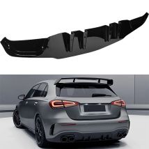 Glänzend Schwarz Auto Styling Hinten Lip Diffusor Spoiler Splitter Für Mercedes Benz W177 AMG Fließheck Limousine A35 A45 2019-2024