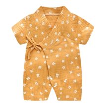 Baby Sommer Overall Neugeborenen Musselin Baumwolle Weiche Kurzarm Romper Infant Mädchen Jungen Kleidung 0-2 Jahre