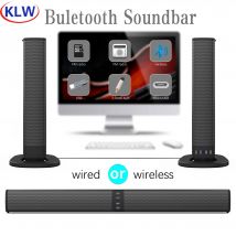 20W Powerful Wireless Soundbar Bluetooth Speaker with 3D Music Home Theater System  Aux 3.5mm RCA TF Card Support for TV PC BS36