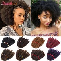 BENIHAIR Afro Kinky Twist Marley Braid Haar Synthetische Flechten Haar Häkeln Haar Groß Häkeln Haar Verlängerung Für Schwarze Frauen