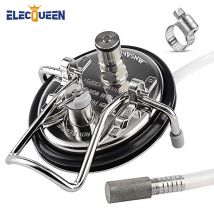 Carbonation Lid Assembly for Cornelius Keg, Stainless Steel Carbonating Keg Lid (Beer Carbonator) with 2 Micron Diffusion Stone