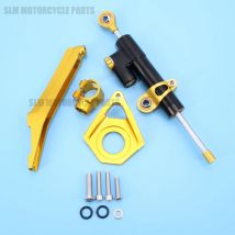 Motorrad CNC Dämpfer Lenkung Stabilisator Linear Umge Sicherheit Control mit Halterung Für YAMAHA