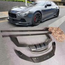 For Maserati Ghibli 2014 2015 2016 2017 Carbon Fiber Front Lip Rear Diffuser Bumper Spoiler Side Skirt Body kit Upgrade Refits