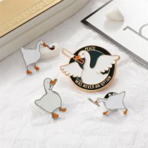 Hot Game Untitled Goose Manga Pins Funny Meme Killer Brooches Party Accessory