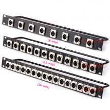 Rack Patch Panel 8 12 16 Weg SpeakOn Chassis Connnector 1U Flug Fall Montieren Für Professionelle Lautsprecher Audio Kabel Männlich stecker